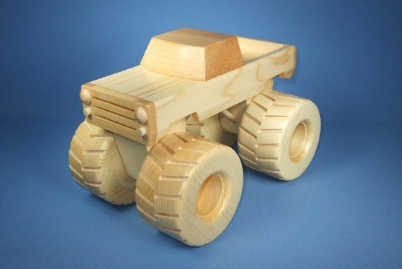how to build a monster toy wood truck